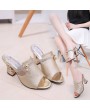 Summer Slippers Piscine Mouth High Heel With Waterproof Platform Slippers