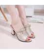 Summer Slippers Piscine Mouth High Heel With Waterproof Platform Slippers