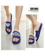 Men Women Summer Slippers Non-slip Indoor Outdoor Couple Slippers Love Heart