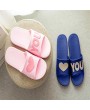 Men Women Summer Slippers Non-slip Indoor Outdoor Couple Slippers Love Heart