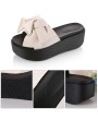 Fashion Large Bowknot Sandals Slippers Women Platform Shoes Summer Beach Shoes