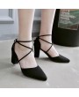 Fashion Sexy Women Sandals High Heels Pointed Toe Party Wedding Dress Shoes