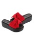 Fashion Large Bowknot Sandals Slippers Women Platform Shoes Summer Beach Shoes