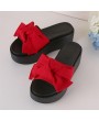 Fashion Large Bowknot Sandals Slippers Women Platform Shoes Summer Beach Shoes