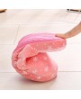 Sweet Snow Flowers Pattern Winter Warm Comfortable Cotton Anti-skid Slippers