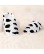 Anti-skid Slippers Soft Plush Milk Cow Pattern Home Slipper Coral Velvet Shoes