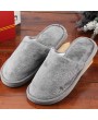 Plush Indoor Home Women Men Anti Slip Shoes Soft Warm Cotton Silent Slippers