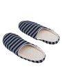 Striped Cloth Bottom Couples Warm Slippers Non Slipping Shoes for Men & Women