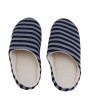 Striped Cloth Bottom Couples Warm Slippers Non Slipping Shoes for Men & Women