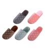 Sweet Snow Flowers Pattern Winter Warm Comfortable Cotton Anti-skid Slippers