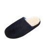 Super Soft Anti-skid Warm Cotton Striped Slippers Plush Indoor Couple Slipper