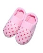 Lovely Dots Indoor Slippers Ankle Wrapped Soft Cotton Non-slip Sole Slippers