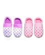 Lovely Dots Indoor Slippers Ankle Wrapped Soft Cotton Non-slip Sole Slippers