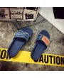 Unique Designer Women Fashionable Denim Slippers Vintage Slip On Flip Flops