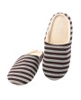 Striped Cloth Bottom Couples Warm Slippers Non Slipping Shoes for Men & Women