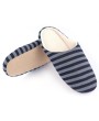 Winter Warm Soft Plush Indoor Home Floor Anti-skid Slippers Striped Cloth