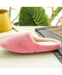 Anti-slip Velvet Plush Warm Slippers Solid Color Soft Indoor Slippers Shoes