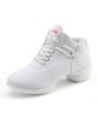 Soft Bottom Breathable Dance Shoes With Net Vamps Increased Dance Sneakers