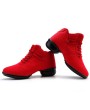 Soft Bottom Breathable Dance Shoes With Net Vamps Increased Dance Sneakers