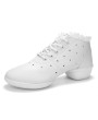 Women Dance Shoes Soft Cow Leather Shoes Sneakers Anti-slip Dance Shoes