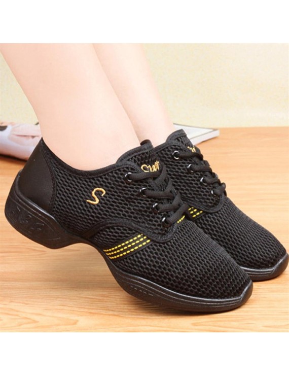 Female Dance Sneakers Soft Mesh Shoes Woman Jazz Ballroom Practicing Shoes