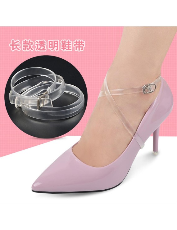 Long transparent shoelace invisible round ankle shoelace tie shoelace do not fall with tie shoelace prevent shoes with transparent