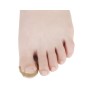 Toe finger on toenail groove embedded nail orthodontic device female toe roll nail patch quick pedicure deformable skin tone (4 patch/board)