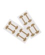 Toe finger on toenail groove embedded nail orthodontic device female toe roll nail patch quick pedicure deformable skin tone (4 patch/board)