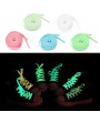 A Pair Men Women Athletic Fluorescent Shoelace Canvas Sneakers Flat Shoes Lace