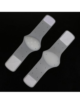 2 double silicone pads with massage shock absorption white arch pad