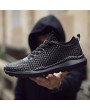 Anti-Slip Wear Resistant Braid Men Running Shoes Breathable Sports Sneaker