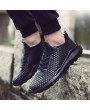 Anti-Slip Wear Resistant Braid Men Running Shoes Breathable Sports Sneaker