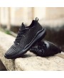 Anti-Slip Wear Resistant Braid Men Running Shoes Breathable Sports Sneaker