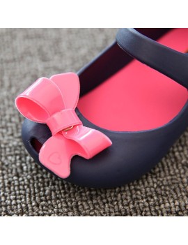 Children Shoes Bowknot Style Cute and Sweet Buckle Strap Closure Round Toe