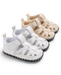 0-1 year old PU male baby feet sandals rubber sole breathable non-slip toddler shoes apricot color 11CM/ 56g