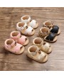 Non-slip shoes for boys and girls 0-1 years old baby sandals with Oxford soles 11CM/ 83g in dark blue