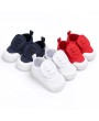 Spring and autumn style 0-1 year old baby soft sole leisure canvas shoes white 13cm