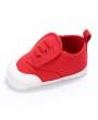 Spring and autumn style 0-1 year old baby soft sole leisure canvas shoes white 13cm