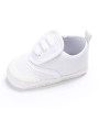 Spring and autumn style 0-1 year old baby soft sole leisure canvas shoes white 13cm