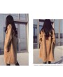 Autumn Women Fashion Casual Long Knit Sweater Long Sleeve Cardigan Coat