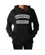 Unisex Long-sleeved Pocket Hoodie with Fashion Letters Print Plus Velvet