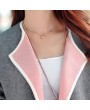 Autumn Winter Medium Length Knitting Cardigan Loose Long Sleeve Coat for Women