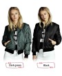 Autumn Winter Women Long Sleeve Jacket Solid Fashionable Zipper Coat Outwear