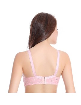 Pure Cotton Nursing Bra without Steel Support With Front Closure for Pregnant