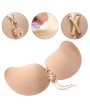 Women Strapless Chest Sticker Bra Self Adhesive Invisible Pull Cord Pushup Bra