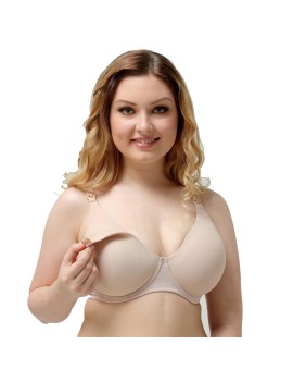 Women Underwear Maternity Nursing Bra Underwire Front Closure Full Cup Bra