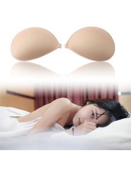 Summer Sexy Cotton Adhesive Stick Invisible Bra Backless Gel Push Up Strapless