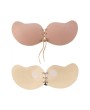 Women Lady Invisible Push Up Bra Strapless Dress Plunge Stick Adhesive A-D