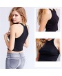 Sleeveless Sexy Vest Fashion Woman Vest Short Length Halter Neck Tank Tops