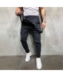 Men Distressed Denim Carpenter Overalls Bib Rompers Moto Biker Jean Jumpsuits Pants